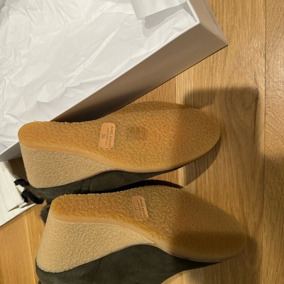 BNIB Isabel marant totam shearling bootie wedge boot - Picture 8 of 9